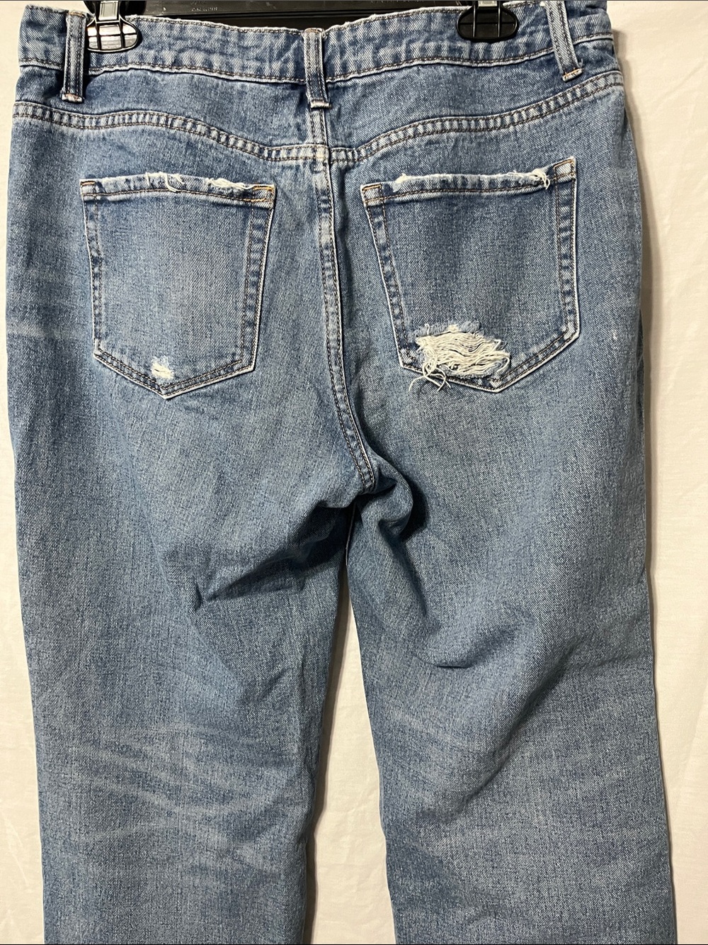 Flying Monkey Light Blue Distressed Ankle Jeans - Picture 7 of 10
